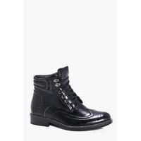 Lace Up Smart Boots - black