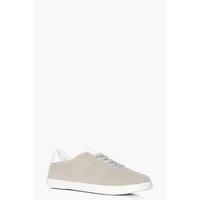 Lace Up Retro Trainer - grey