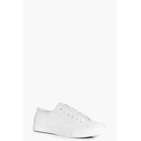 Lace Up Trainer - white