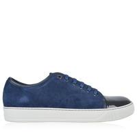 LANVIN Suede Patent Toe Cap Trainers