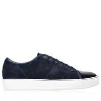 LANVIN Suede Patent Toe Cap Trainers