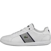 Lacoste Mens Graduate Evo Trainers White/Dark Blue