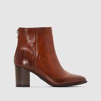 lavanda leather ankle boots