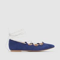 Lace-Up Ballet Pumps