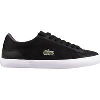 lacoste lerond mens shoes trainers in black