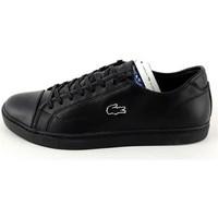 lacoste showcourt mens shoes trainers in black