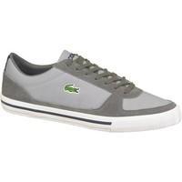 lacoste troyes mens shoes trainers in grey