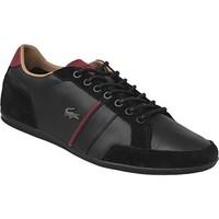 lacoste alisos 117 1 mens shoes trainers in black