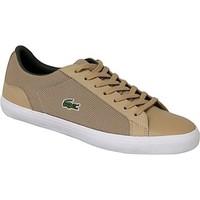 lacoste lerond mens shoes trainers in beige