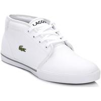 Lacoste Mens White Ampthill Trainers men\'s Shoes (High-top Trainers) in white