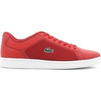 lacoste 731spm0008 sneakers man red mens shoes trainers in red