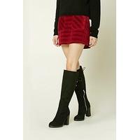 lace up faux suede boots