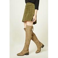 Lace-Up Over-the-Knee Boots