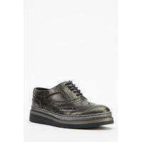 Laser Cut Out Brogue Shoes