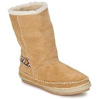 laidback london naira womens mid boots in beige