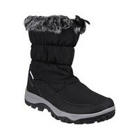 ladies thaw boots black size 6 nylon