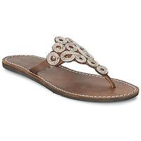 laidback london taylor womens flip flops sandals shoes in brown