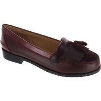 laceys london cassidy tassle womens loafers casual shoes in red