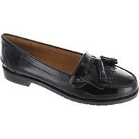 laceys london cassidy tassle womens loafers casual shoes in black