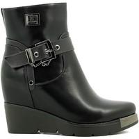 laura biagiotti 1781 ankle boots women black womens mid boots in black