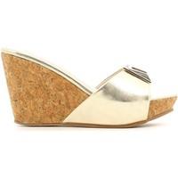 laura biagiotti 979 wedge sandals women gold womens clogs shoes in gol ...