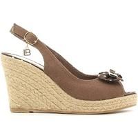Laura Biagiotti 818 Wedge sandals Women Brown women\'s Sandals in brown