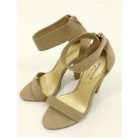 la redoute party heels eu 35 uk 25 featuring oatmeal beige suede