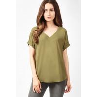 LATTICE BACK WOVEN TOP