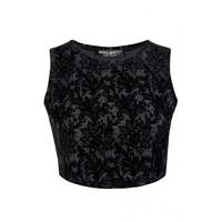 LACE FLOCK CROP