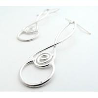 La Jewellery Recycled Laugharne Silver Earrings