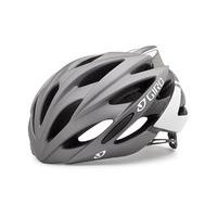 Large 59-63cm Matt Titanium & White Giro Savant 2017 Helmet