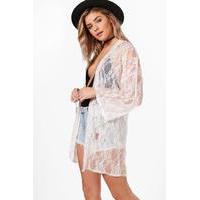 Lace Kimono - white