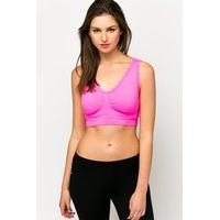 Lace Trim Sports Bra