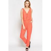 lace up neck jumpsuit