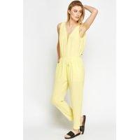 lace up neck jumpsuit