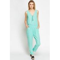 Lace Up Neck Jumpsuit