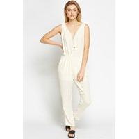 Lace Up Neck Jumpsuit