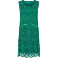 Laverne Lace Sequin Party Dress - Jade