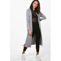 lace up side eyelet duster grey