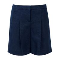 laundered linen shorts french navy 14