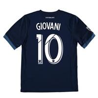 LA Galaxy Away Shirt 2017-18 - Kids with Giovani 10 printing, Navy