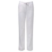 Laundered Linen Trouser (White / 20S)