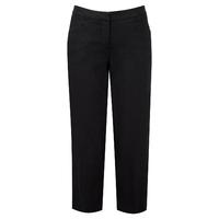 Laundered Linen Crop Trouser (Black / 16)