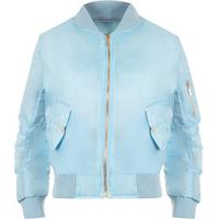 lain zip bomber jacket blue