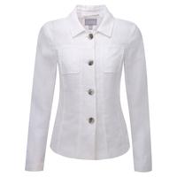 Laundered Linen Western Jacket (White / 18)