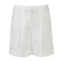 laundered linen shorts white 08