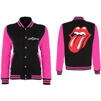 Large The Rolling Stones Classic Tongue Ladies Varsity Jacket.