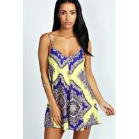 Large Baroque Swing Playsuit - yellow