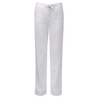 Laundered Linen Trouser (White / 12S)
