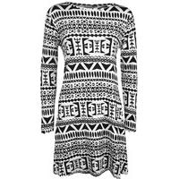 Lakyn Aztec Print Swing Dress - Big Aztec